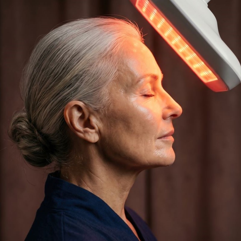 Female receiving a iLightProLLLT treatment